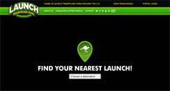 Desktop Screenshot of launchtrampolinepark.com