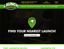 Tablet Screenshot of launchtrampolinepark.com